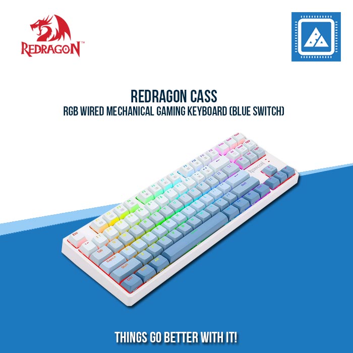 REDRAGON CASS RGB WIRED MECHANICAL GAMING KEYBOARD (BLUE SWITCH) REDRAGON CASS RGB WIRED MECHANICAL GAMING KEYBOARD (BLUE SWITCH)